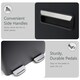 image 5 of Kitchen Rubbish Recycling Pedal Bin 60L Dual 2 Waste Compartment Black Black