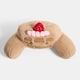image 4 of OHS Honey the Waffle Cuddle Cushion Novelty Reading Pillow