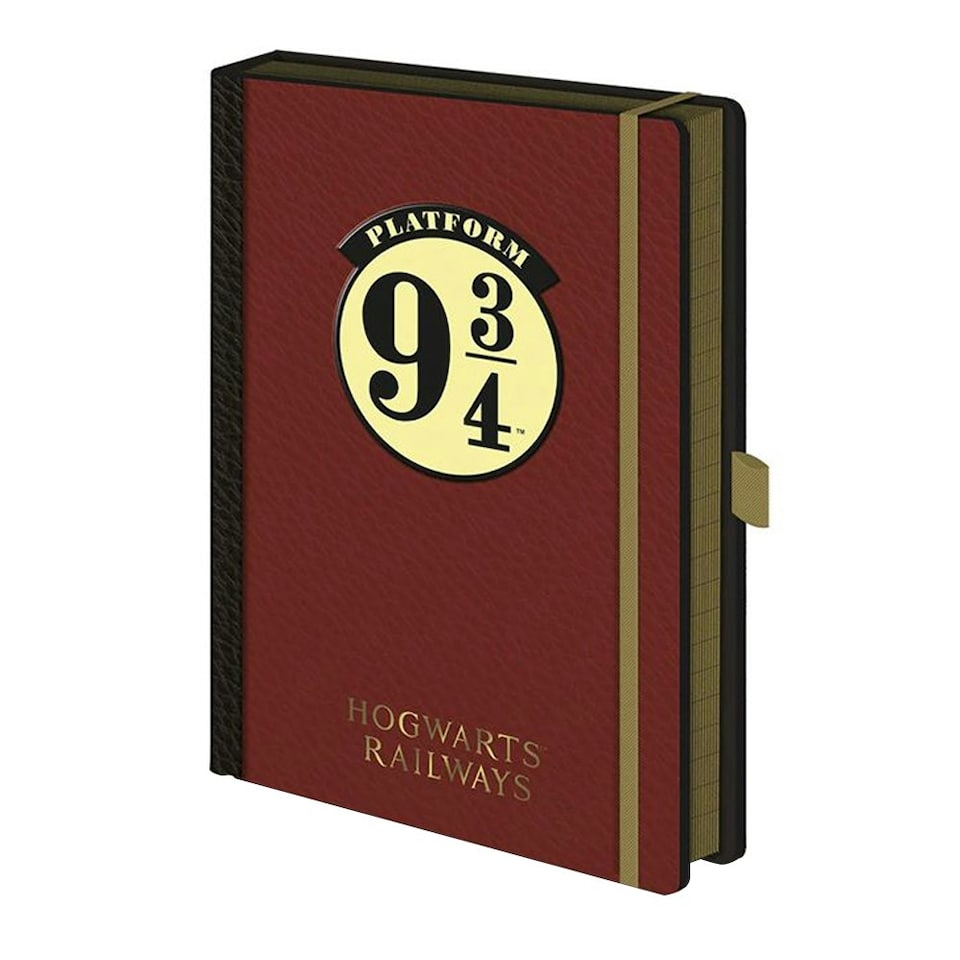 image 1 of Harry Potter Platform 9 3/4 A5 Notebook - Maroon - One Size