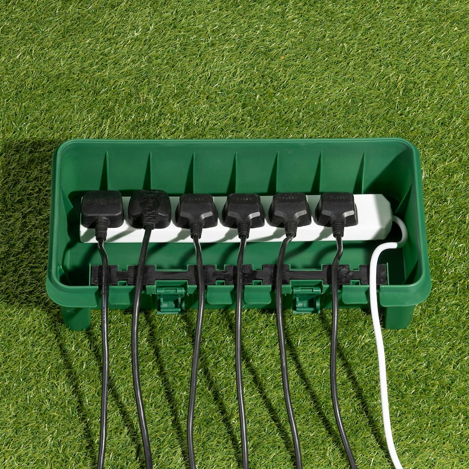 image 1 of Daewoo IP55 Outdoor Weatherproof Electric Junction Box Exterior fits 6-Gang Lead