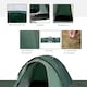 image 6 of Outsunny Compact Camping Tent w/ Vestibule & Mesh Vents for Hiking Green