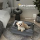 image 5 of PawHut Dog Sofa Pet Couch w/ Removable Backrest Cushion Washable Cover - Grey