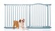 image 1 of Bettacare Curved Top Dog Gate, 134cm - 143cm, Matt Grey, Pressure Fit Pet Gate for Dog and Puppy, Pet and Dog Barrier | Grey