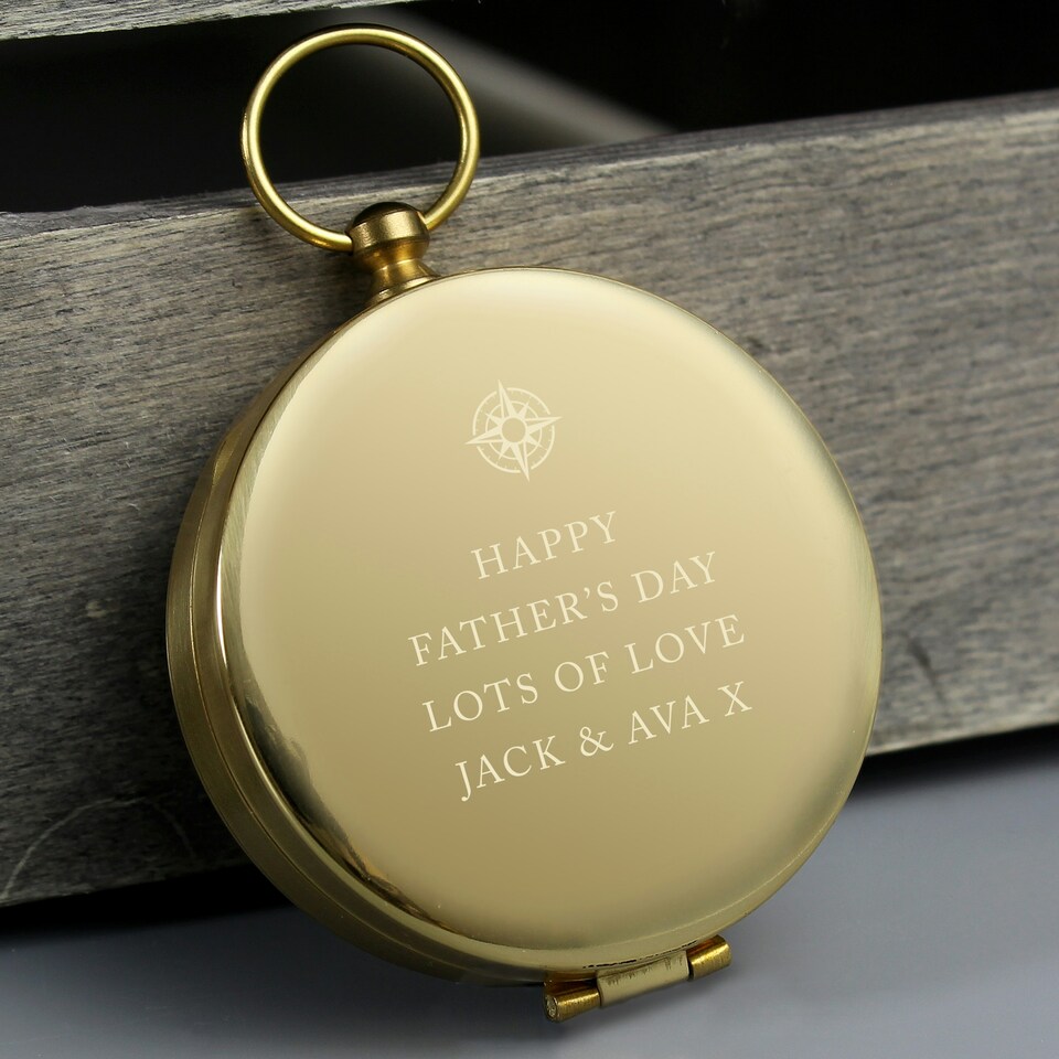 image 1 of Personalised Free Text Keepsake Compass