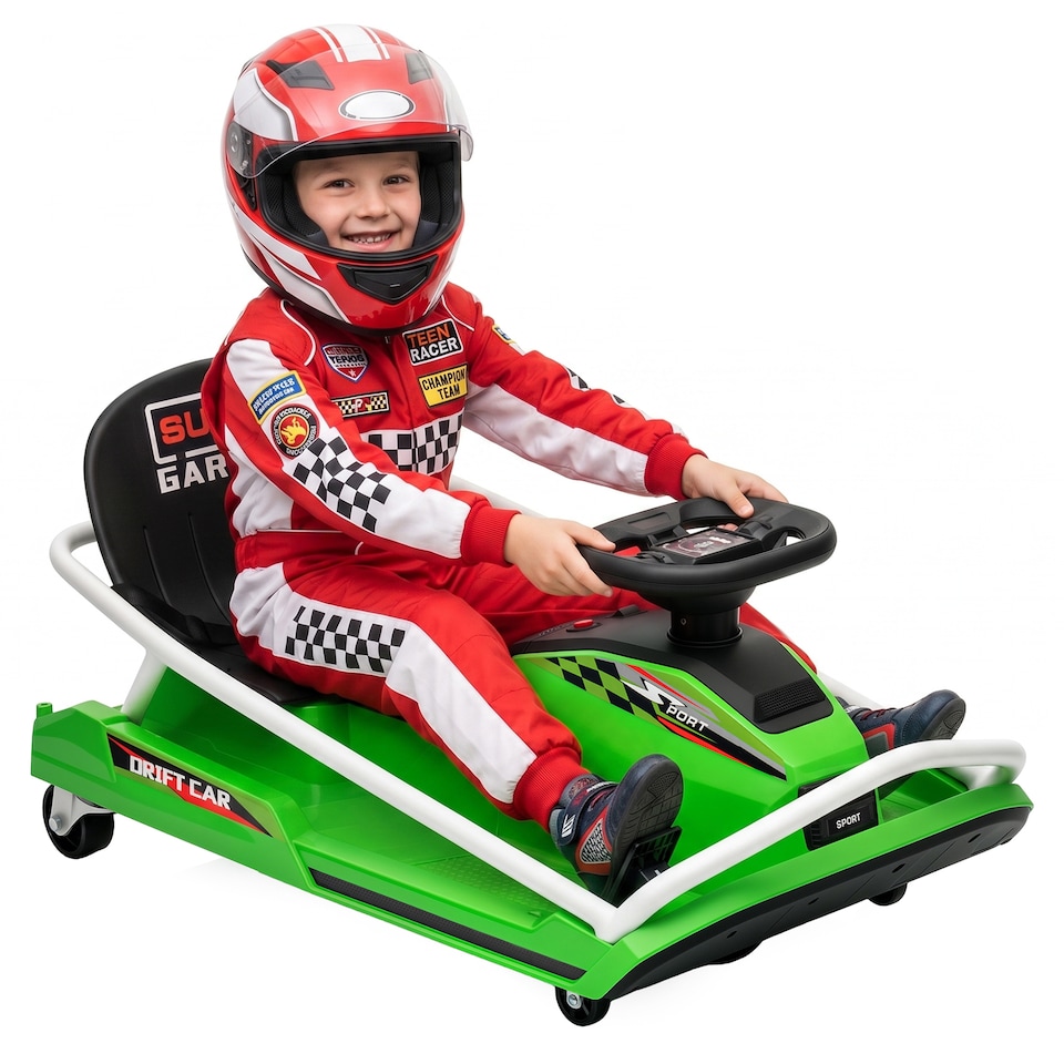 image 1 of AIYAPLAY 24V Electric Go Kart for Kids with Drift Mode, Soft Start