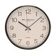 image 1 of Wm Widdop Slim Line Black Cased Wall Clock 30cm Black