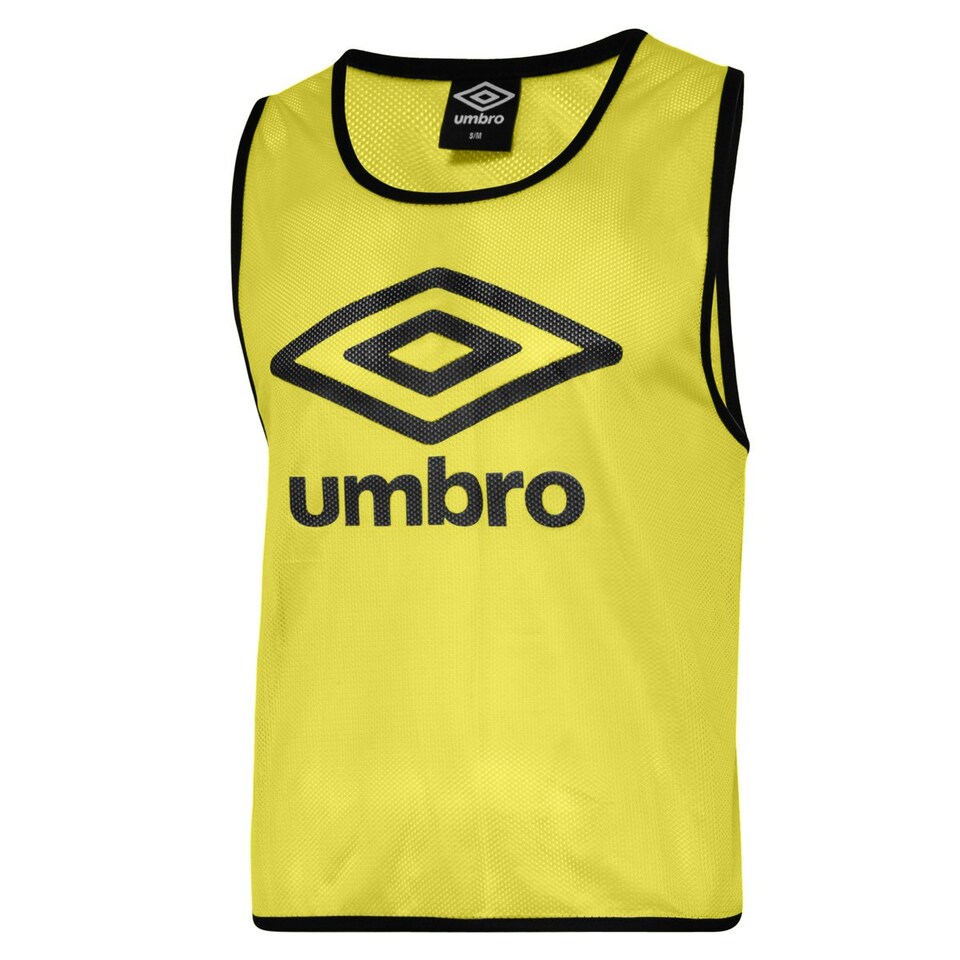 image 1 of Umbro Childrens/Kids Training Bib - Yellow/Black - S-M