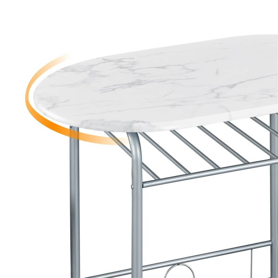 image 1 of Yaheetech Modern Round Dining Table Set