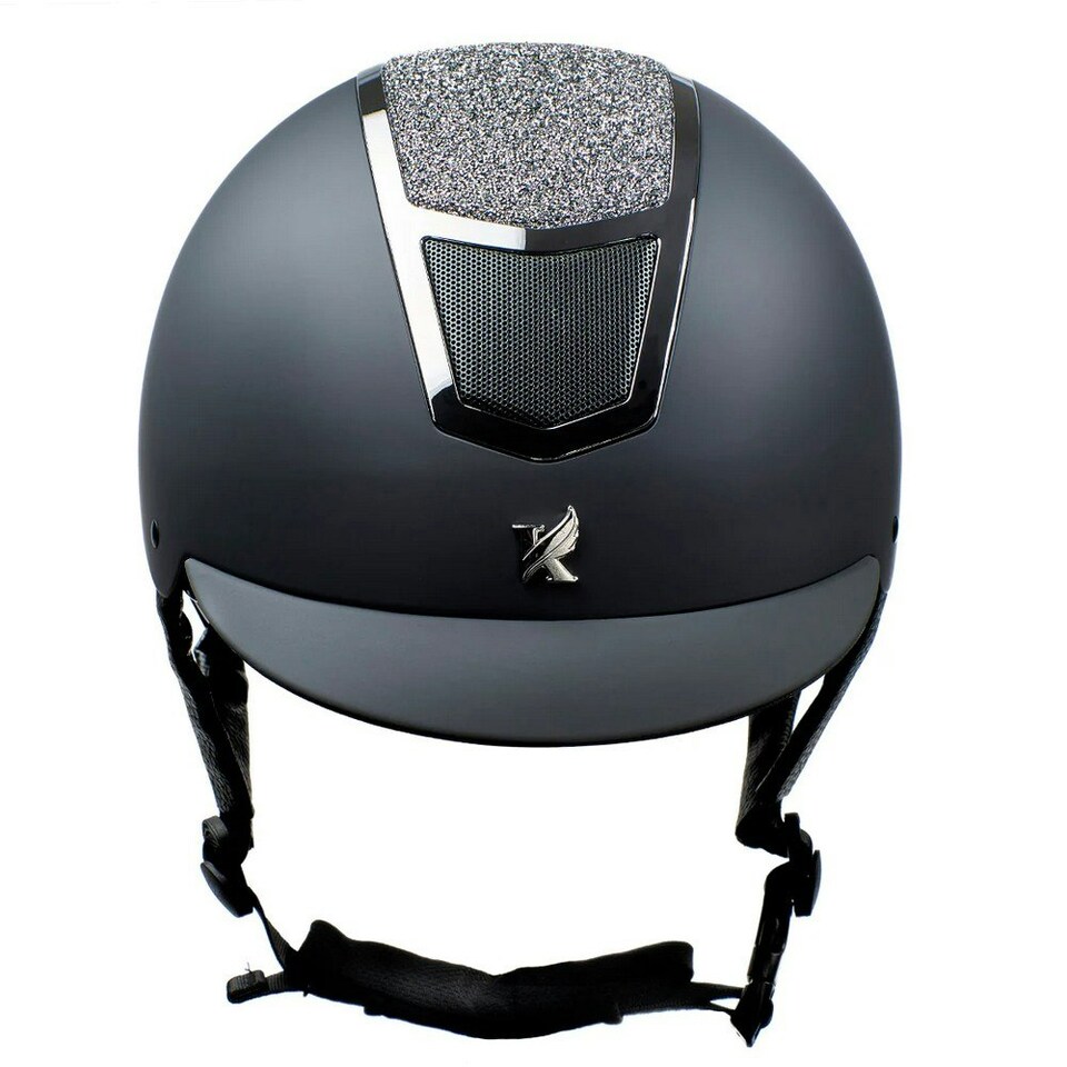 image 1 of Karben Unisex Adult Valentina Riding Hat - Silver - 59cm - 61cm Silver | 59cm - 61cm