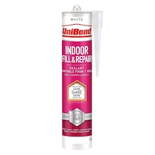 UniBond Indoor Fill & Repair Silicon Sealant Cartridge White, 462g