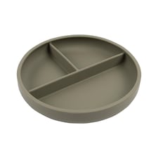 Tiny Dining Baby Divided Silicone Suction Plate - Silver Sage | Green | Silver Sage