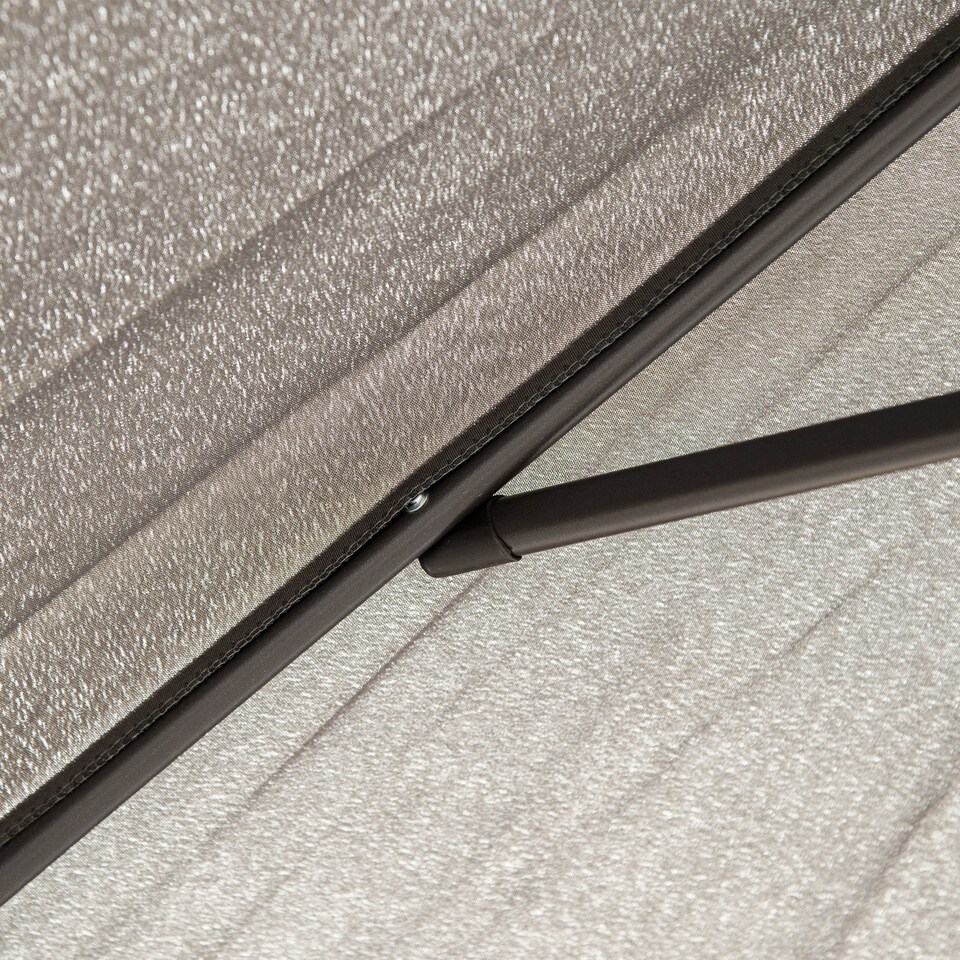 image 1 of Outsunny 2.8m Garden Parasol Umbrella, Round Outdoor Market Table Umbrella Sun Shade Canopy, Dark Grey