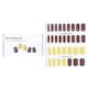 image 1 of Nail Sticker (assorted Colour) - # Wholegrain Mustard Matt Nail - 32pcs Multi