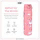 image 5 of Leak Proof Slim Water Bottle, Vacuum Insulated, 500ml (17oz) | Pink | Unicorn Rainbows | One Size