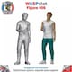image 3 of Trackside Unpainted Figures x 2 Scenery Set 136 1:32 Wasp