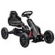 image 1 of HOMCOM Children Pedal Go Kart w/ Adjustable Seat, Handbrake - Black
