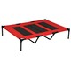 image 6 of PawHut Elevated Dog Bed Cooling Raised Pet Cot for Indoor Outdoor Use, XX Large