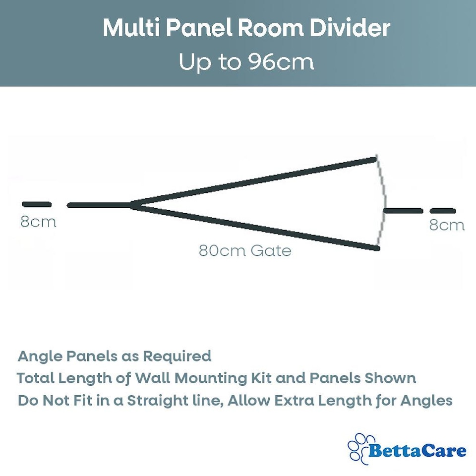 image 1 of Bettacare Wooden Multi Panel Flexible Pet Barrier, Natural Wood, up to 96cm Wide, Dog Barrier for Pets Dogs and Puppy | Cream | Natural