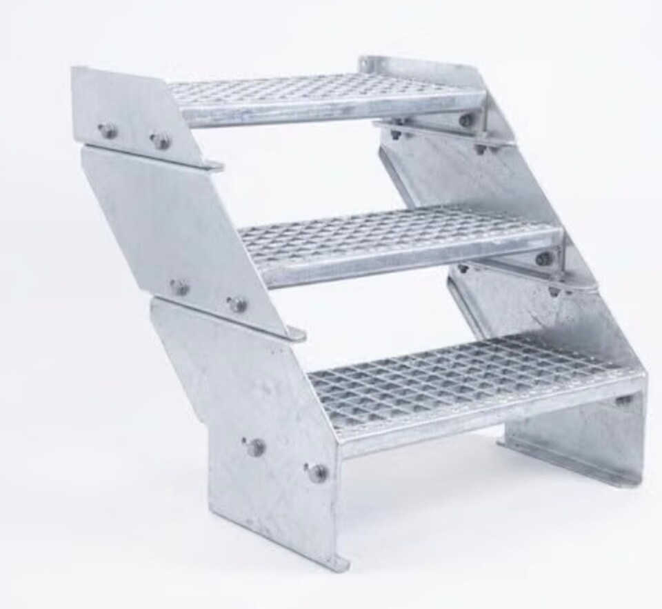 image 1 of The Ramp People Modular Steel Steps 800mm Wide External Staircase for Temporary Buildings