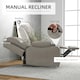 image 3 of HOMCOM Recliner Armchair for Living Room, Recliner Chair with Cup Holder