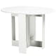 image 2 of HOMCOM Folding Dining Table, Space-saving Drop Leaf Table for Small Space, Kitchen, Dining Room, White