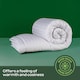 image 5 of MHG Living 15 Tog Winter Striped Duvet|Anti-Allergy Hypoallergenic Hollowfibre Quilt-King