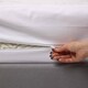 image 3 of Homescapes Luxury Zipped Mattress Encasement, 160 x 200 cm, Euro | White | King | 1