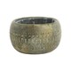 image 1 of Cement Tribal Inspired Pattern Indoor Plant Pot Bowl - H9.5cm x W16cm