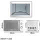 image 2 of Daewoo 20L 800W Silver Manual Microwave | Silver | 20L