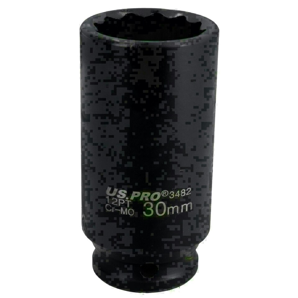 image 1 of 30mm Metric 1/2" Drive Deep Rear Hub Axle Nut Socket 12 Sided Bi-Hex