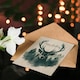 image 4 of Scottish Stag in Forest Highlands Animal For Him Birthday Card