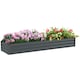 image 1 of Outsunny Galvanised Raised Bed for Garden, Outdoor Elevated Planter Box, Grey