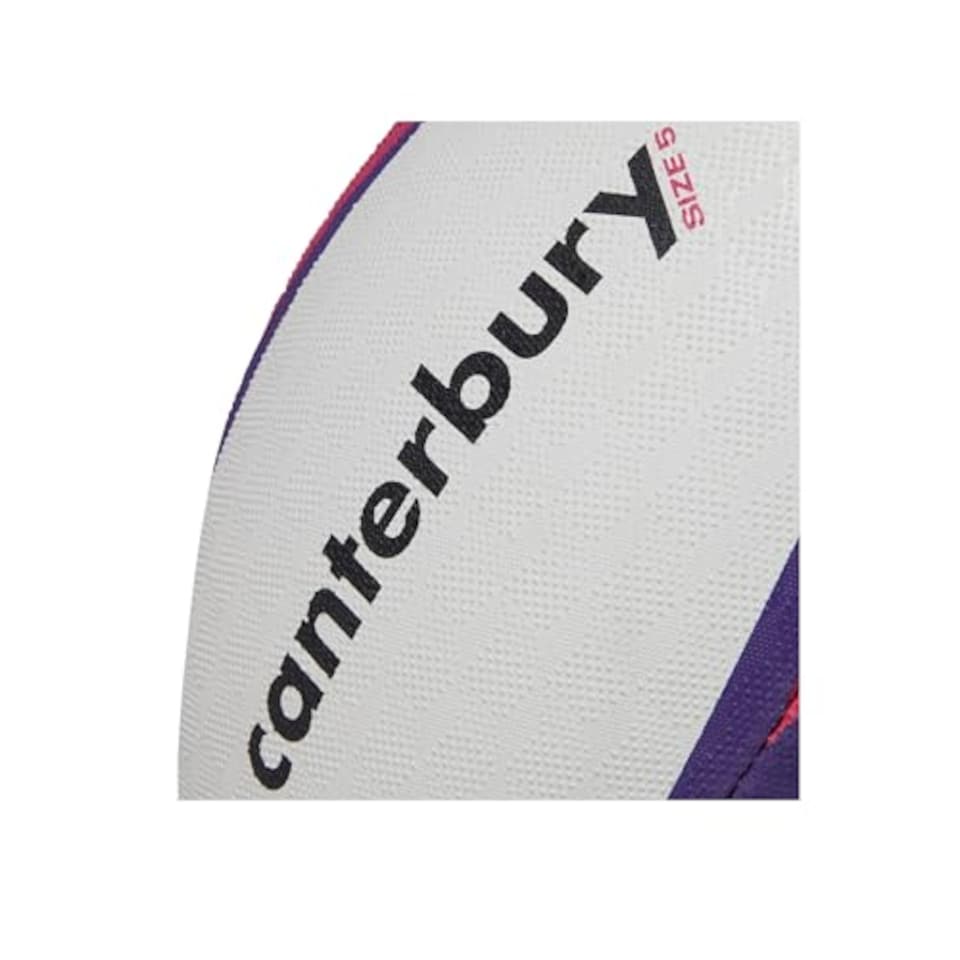 image 1 of Canterbury Mentre Rugby Ball (5) (White/Violet)