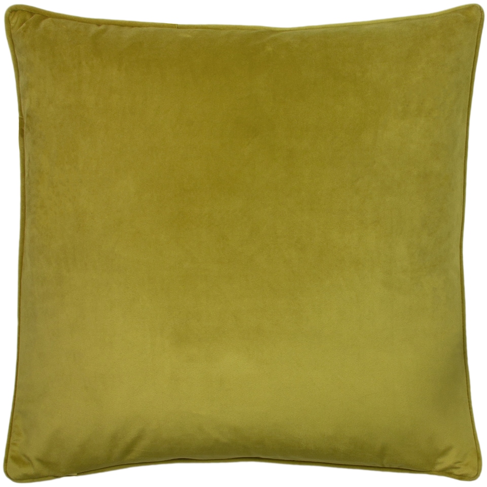 image 1 of Paoletti Hortus Embroidered Bee Cushion, Olive, 50 x 50cm