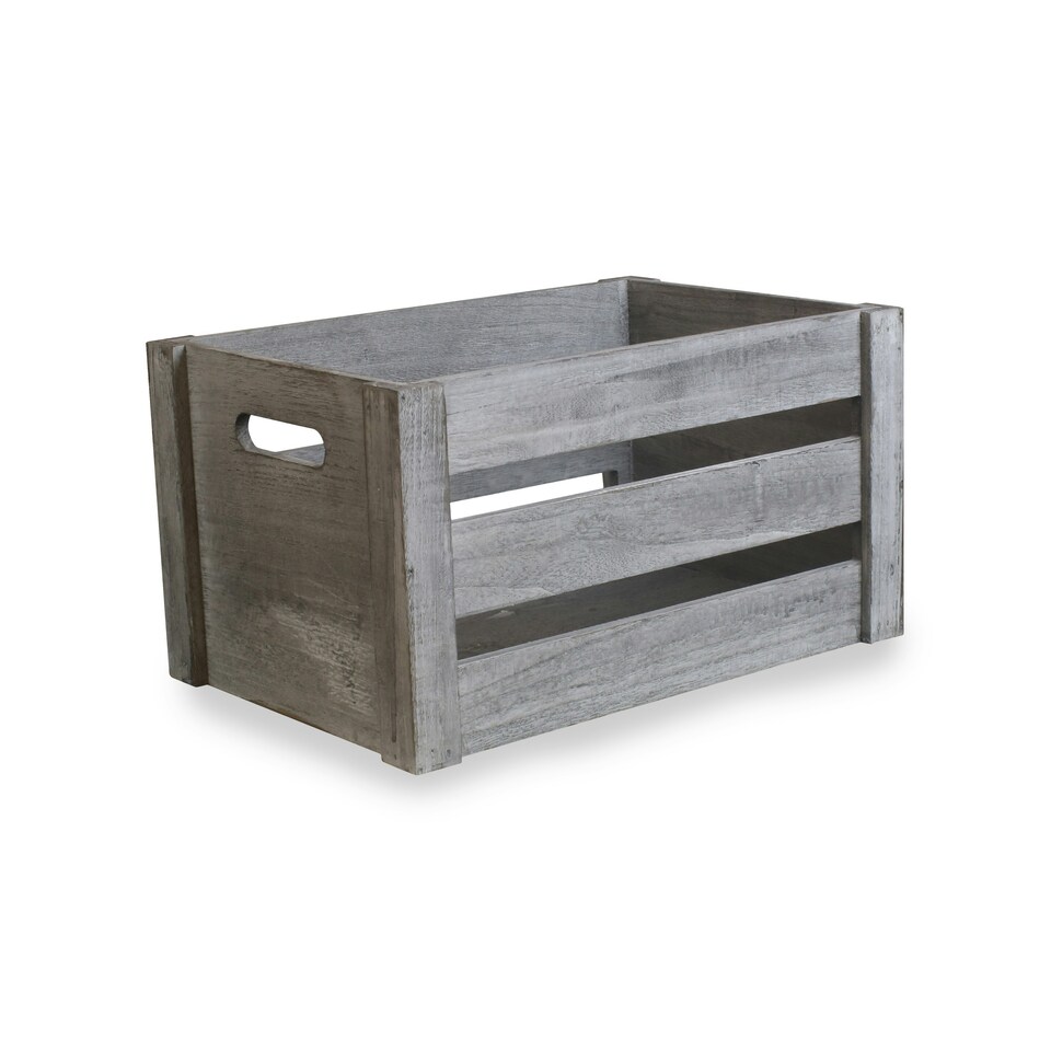 image 1 of Deep Vintage Wooden Crate Set of 3 Brown | Brown