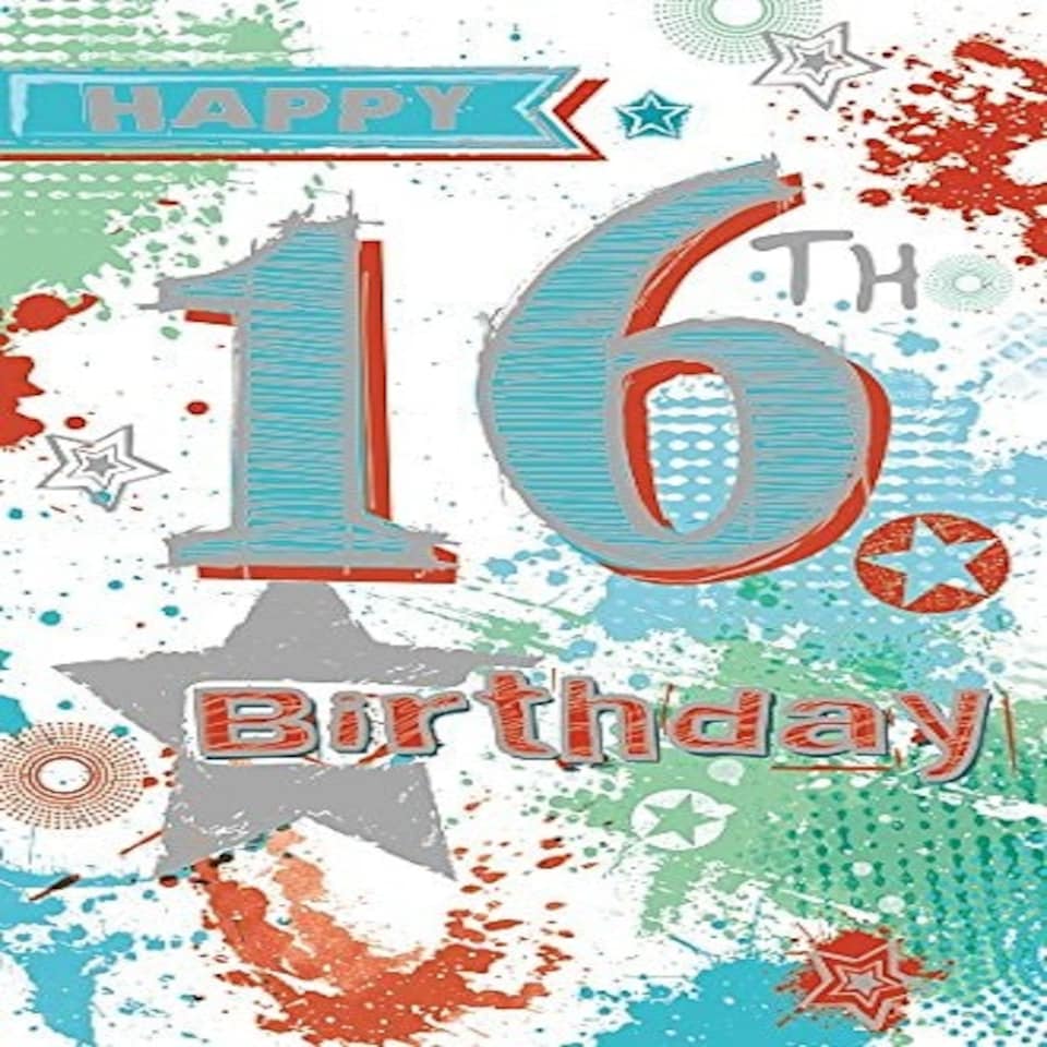 image 1 of Wishing Well Studios Greetings Card - 16th Birthday