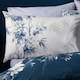 image 3 of Catherine Lansfield Kyoto Floral Reversible Duvet Cover Set | Blue | Super King