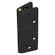 image 4 of Black Reinforced Nylon Plastic Hinge 67x102mm Italian Made Industrial Quality 2PK Black