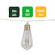image 2 of Gardenwize 2m Solar LED Tubular Bulb String Lights Outdoor