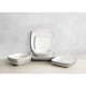 image 3 of Creative Tops Raven White 12 Piece Dinner Set, Square, Ceramic, Service for 4