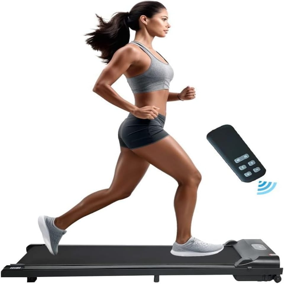 image 1 of Alivio 2.5HP Under Desk Digital Treadmill With Remote And LCD Display