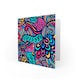 image 2 of Abstract Swirly Paisley Floral Pattern Art Card