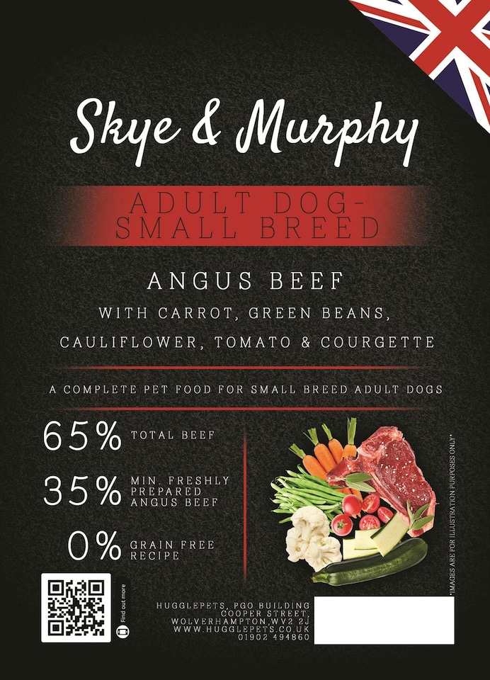 image 1 of Skye & Murphy Superfood 65 Angus Beef Small Breed Dog Adult - 2kg