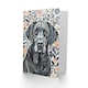 image 2 of Greeting Card Dog Lover Labrador Retriever Floral Watercolour Birthday