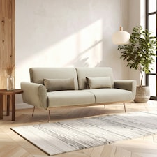 Interiors by Premier Hatton Mink Velvet Sofa Bed Brown