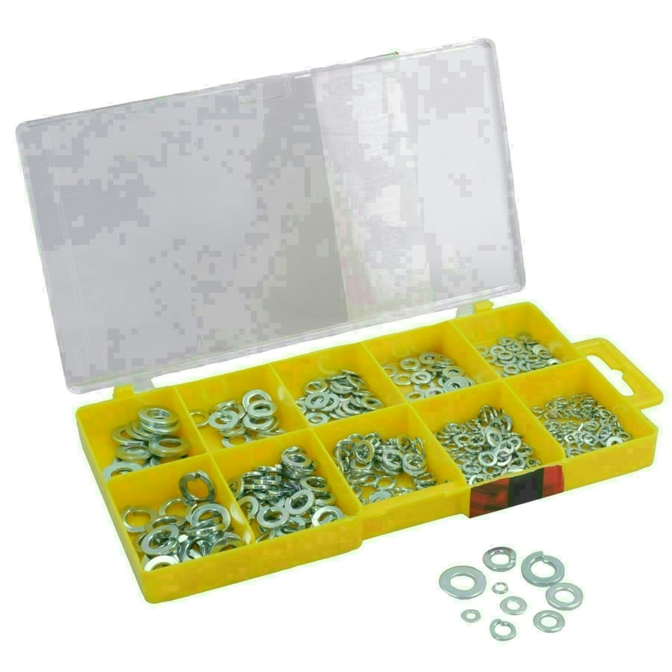 image 1 of Spring and Flat Metric Assorted Washers 3mm / 4mm / 5mm / 6mm / 8mm 500pc