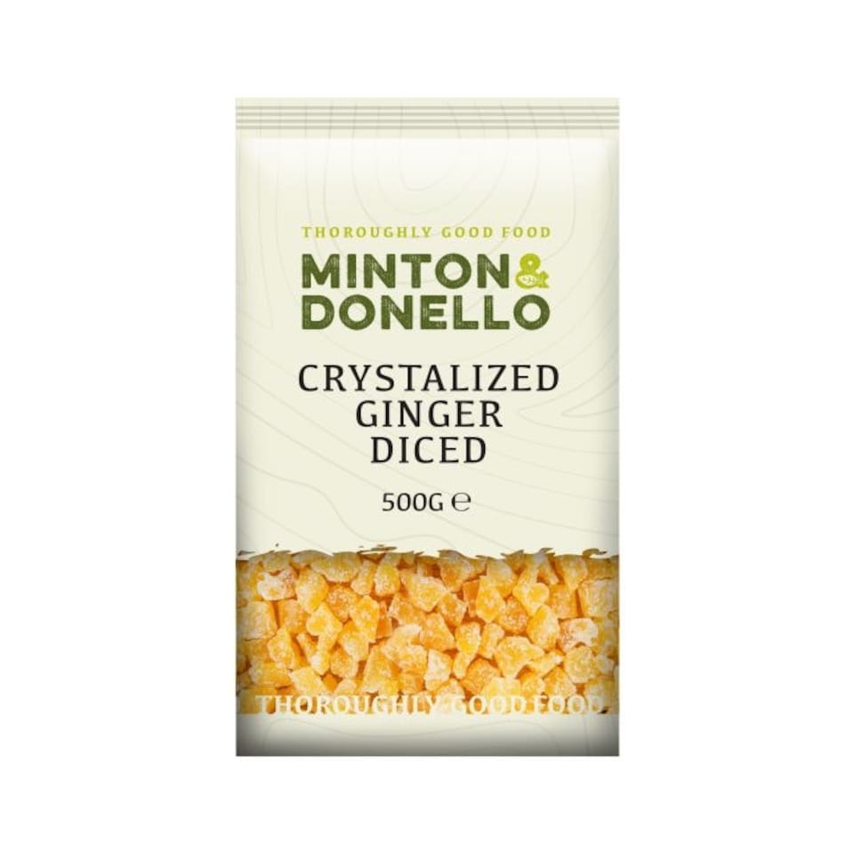 image 1 of Minton & Donello Diced Crystallised Ginger 6 x 500g