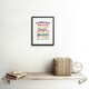 image 2 of Kids Playroom Rules Fun Colourful 9x7" Black Framed Wall Art Print
