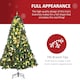image 3 of HOMCOM 1.8m 6ft PreLit Artificial Christmas Tree 200 LED Xmas Tree Holiday Decor with Decorative Balls Ornament Metal Stand