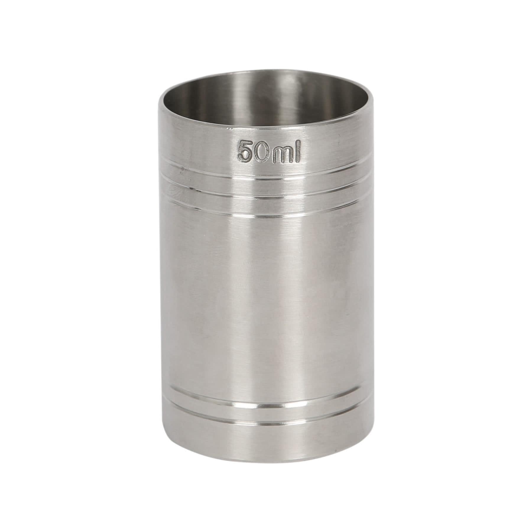 Rink Drink Stainless Steel Thimble Measure - 50ml Silver Silver
